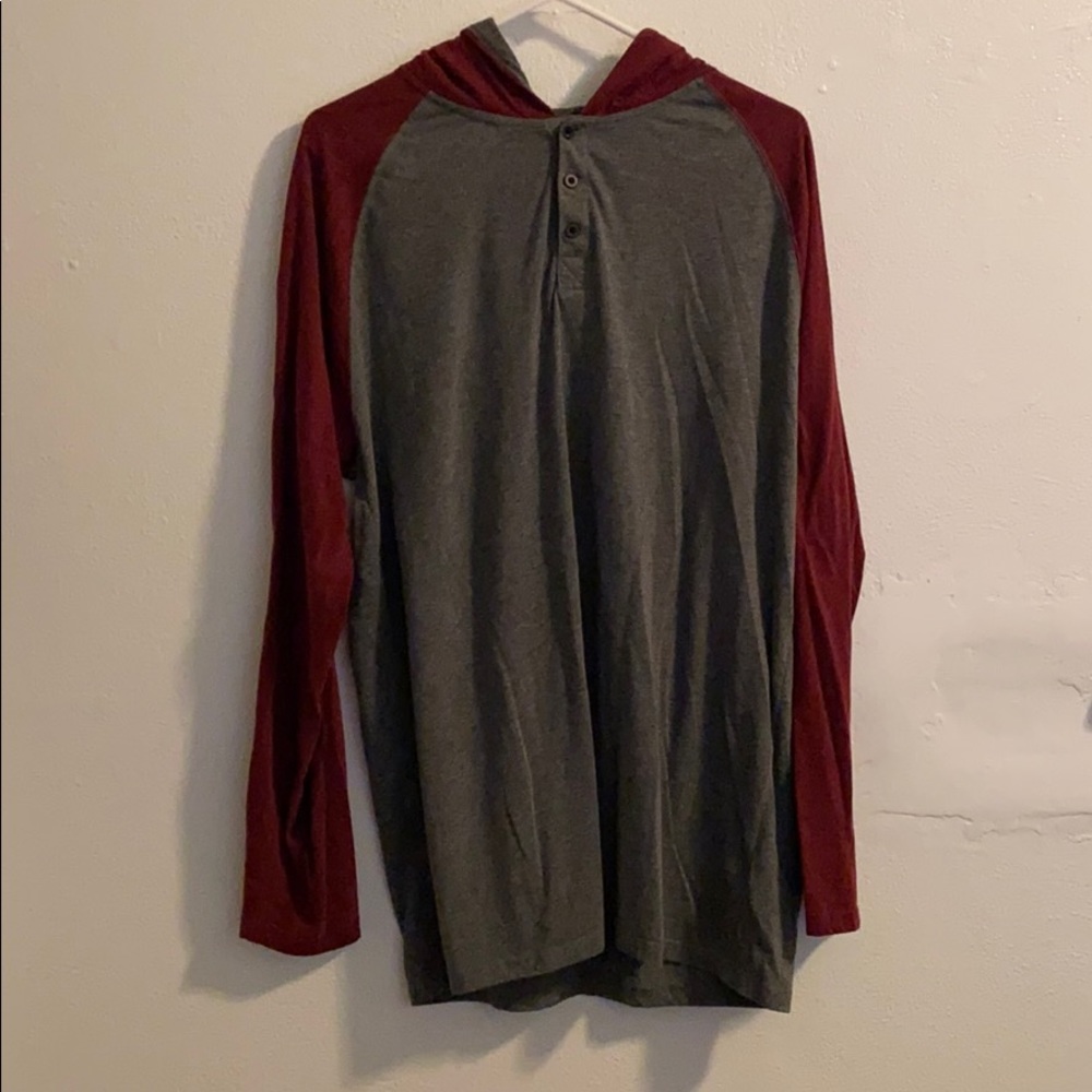 Zine Henley pullover hoodie